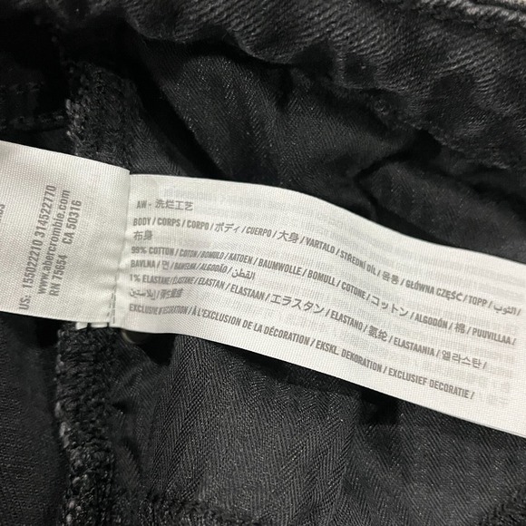Abercrombie Fitch Jeans 28/6 The Skinny High Rise Curve Love‎ Split Hem Grunge - Picture 5 of 10